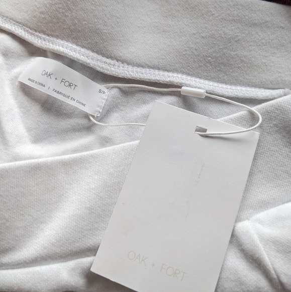 Oak & Fort Off the Shoulder White Dress - Picture 2 of 4